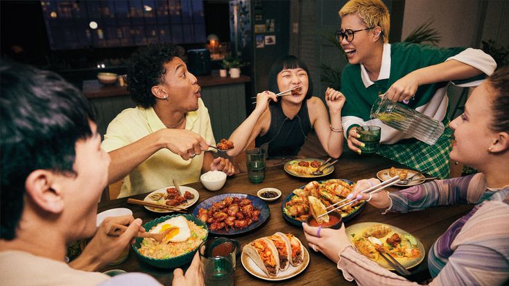 Chef preparing Korean food